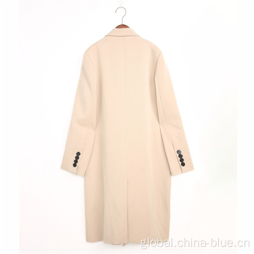 China Ladies fashion woven overcoat Manufactory